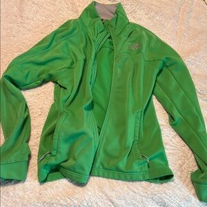 The North Face Kelly Green Ski & Snow Jacket Lightweight Full-Zip
